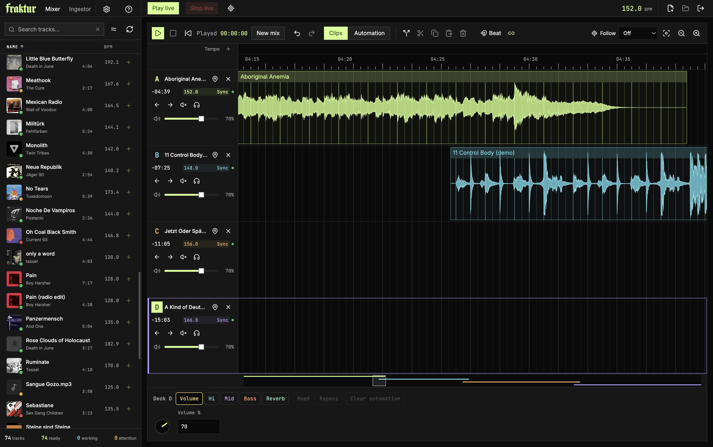 Fraktur: A DJ mixing app in the browser